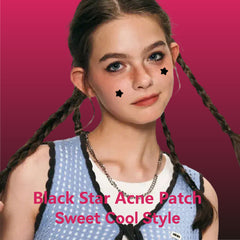 black Star Pimple Patches (66Pcs,14mm)