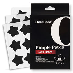 black Star Pimple Patches (66Pcs,14mm)