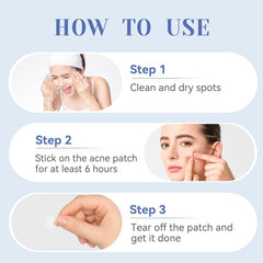 OmaDoto Invisible Pimple Patches - 12mm Hydrocolloid (72 Count) - OmaCare