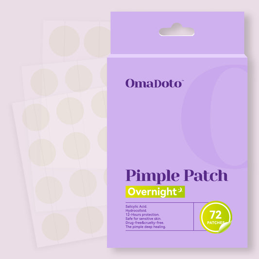 Omadoto Acne Patches - Overnight Pimple Treatment (72 Count)