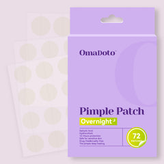 Omadoto Acne Patches - Overnight Pimple Treatment (72 Count)